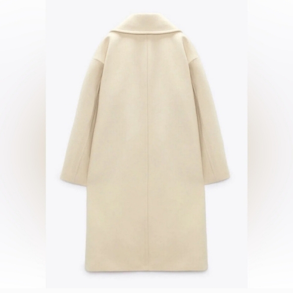 New ZARA Oversized Vanilla/Cream Coat NWT Small Ref 2675/241 - Picture 11 of 14